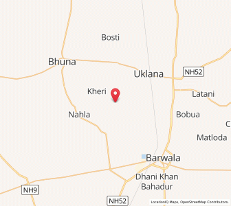 Map of Kanala, Haryana