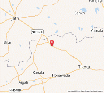 Map of Kanamadi, Karnataka