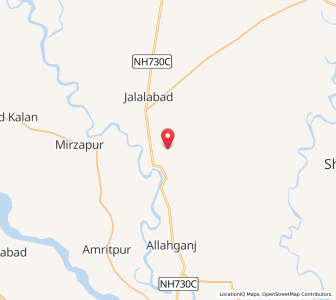 Map of Kanari Bank, Uttar Pradesh