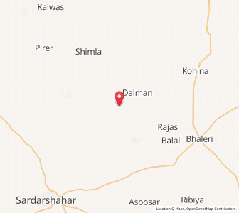 Map of Kanarwas, Rajasthan
