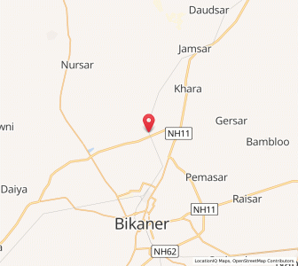 Map of Kanasar, Rajasthan