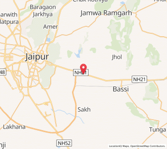 Map of Kanauta, Rajasthan