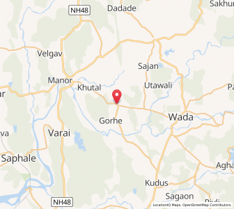 Map of Kanchad, Maharashtra