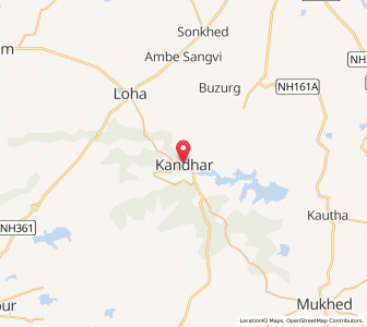 Map of Kandahar, Maharashtra