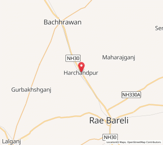 Map of Kandauara, Uttar Pradesh