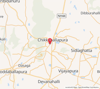 Map of Kandavara, Karnataka