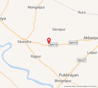Map of Kandhi, Uttar Pradesh