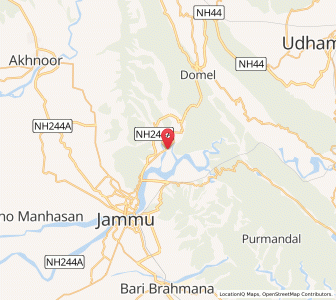 Map of Kandholi, Kashmir