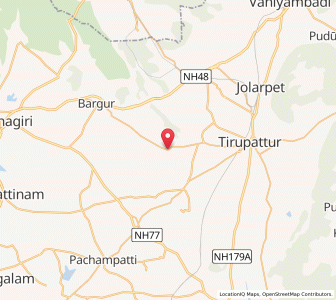 Map of Kandili, Tamil Nadu