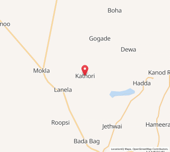 Map of Kandiyala, Rajasthan