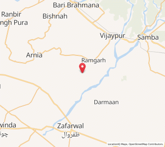 Map of Kandral, Kashmir