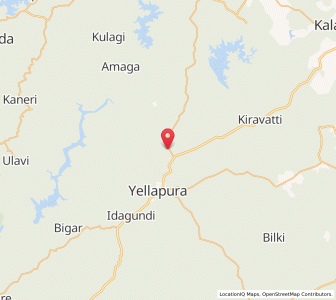 Map of Kanegiri, Karnataka