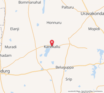 Map of Kanekallu, Andhra Pradesh