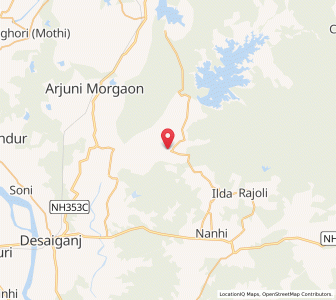 Map of Kaneri, Maharashtra
