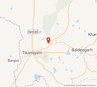 Map of Kangnakhera, Madhya Pradesh