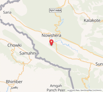 Map of Kangota, Kashmir