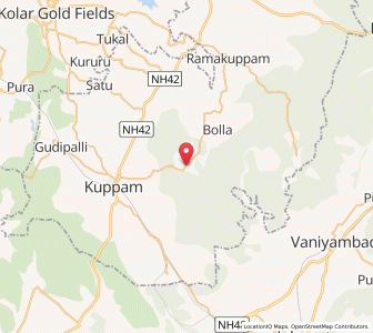 Map of Kangundi, Andhra Pradesh