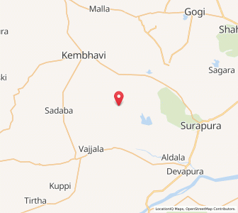 Map of Kanhalli, Karnataka