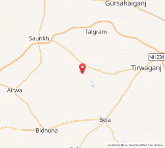 Map of Kanhi Purwa, Uttar Pradesh