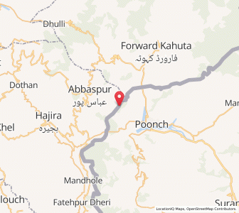 Map of Kanj Dhara, Kashmir