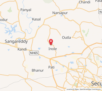 Map of Kanjerla Buzurg, Andhra Pradesh