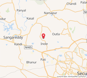 Map of Kanjerla Khurd, Andhra Pradesh