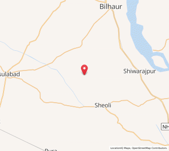 Map of Kanjhai, Uttar Pradesh