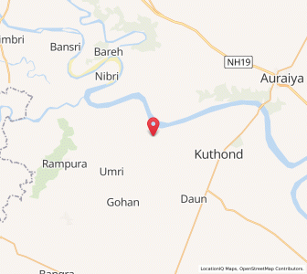 Map of Kanjhari, Uttar Pradesh