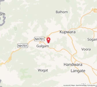 Map of Kanjua, Kashmir