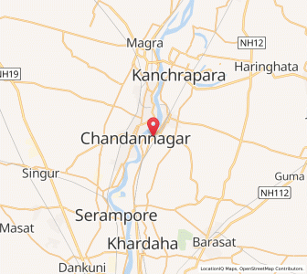 Map of Kankinara, West Bengal