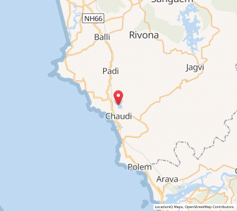 Map of Kankon, Goa