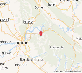 Map of Kanna, Kashmir