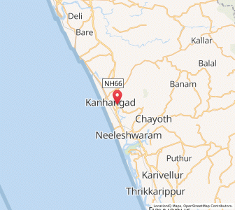 Map of Kannangad, Kerala