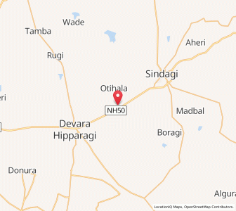 Map of Kannoli, Karnataka