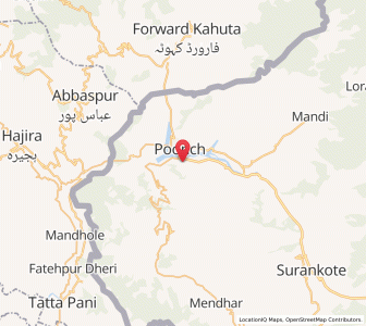 Map of Kanoiyah, Kashmir