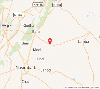 Map of Kanpura, Rajasthan