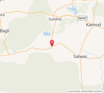 Map of Kantaphor, Madhya Pradesh