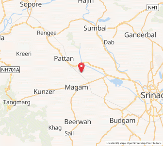 Map of Kantarbug, Kashmir