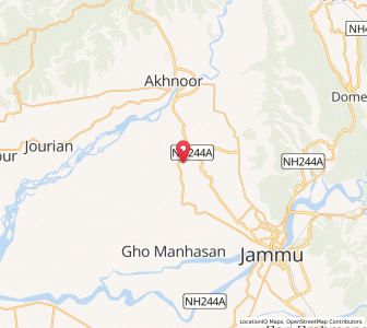 Map of Kantawala, Kashmir