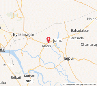 Map of Kantigaria, Odisha