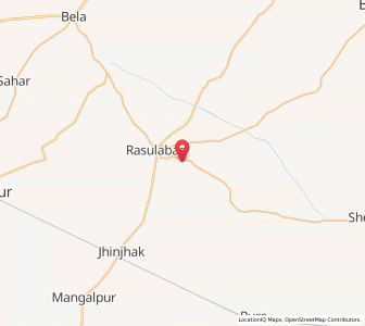 Map of Kantika, Uttar Pradesh