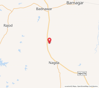 Map of Kanun, Madhya Pradesh