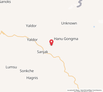 Map of Kanutse, Kashmir
