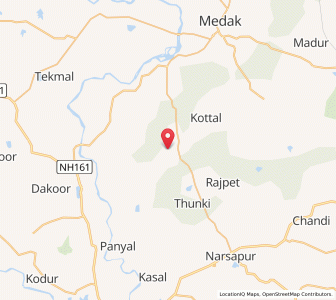 Map of Kanwaram, Andhra Pradesh