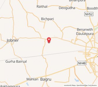 Map of Kapariyawas, Rajasthan