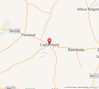 Map of Kaptanganj, Uttar Pradesh