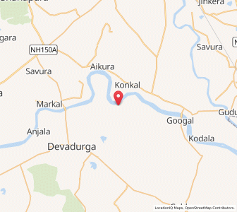 Map of Kapur, Karnataka