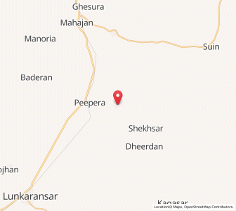 Map of Kapurisar, Rajasthan