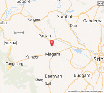 Map of Karamdar, Kashmir