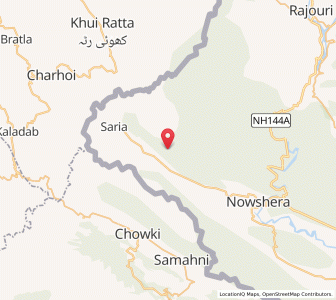 Map of Karan, Kashmir